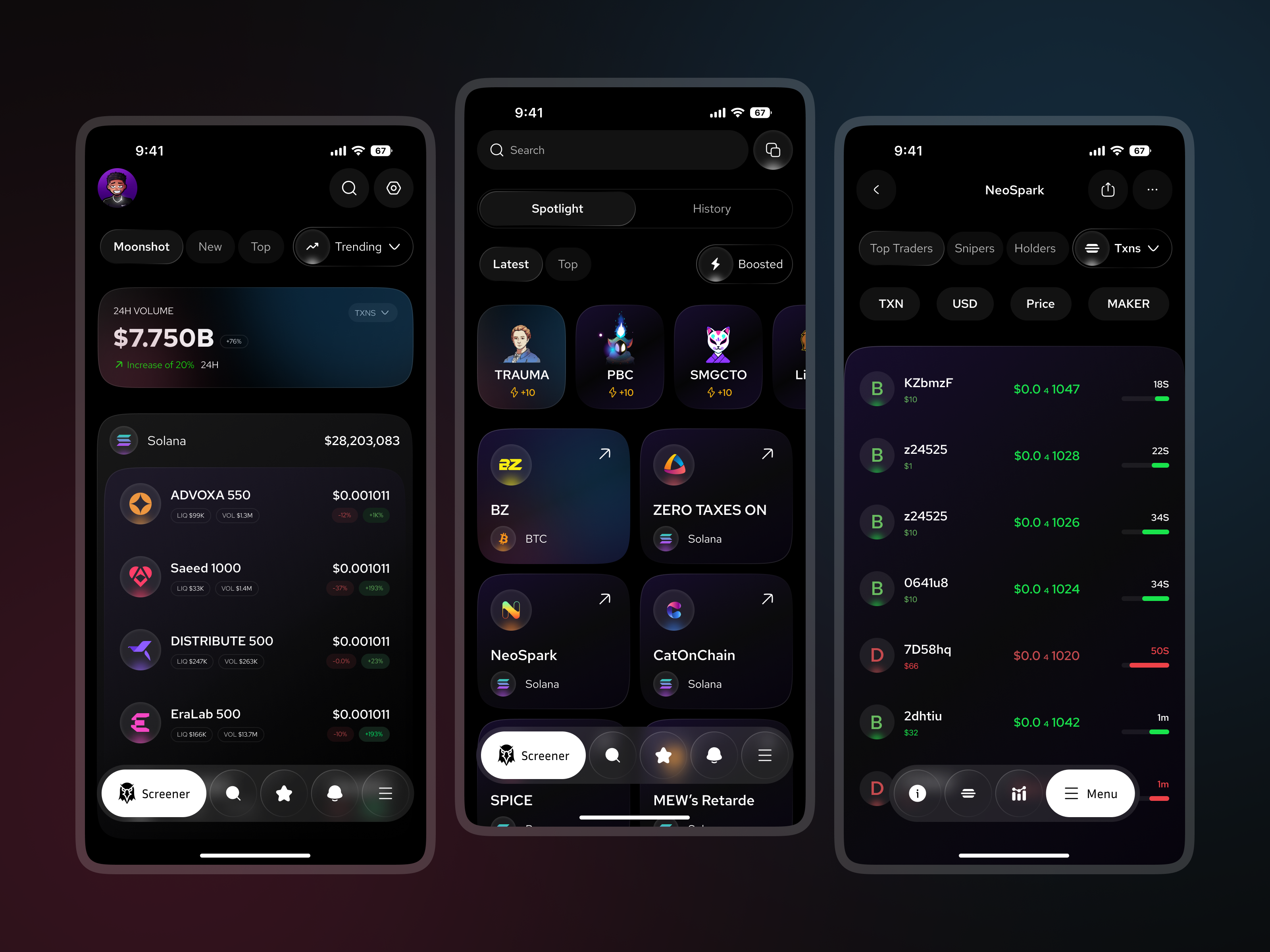 Example of Mobile App Design UI UX