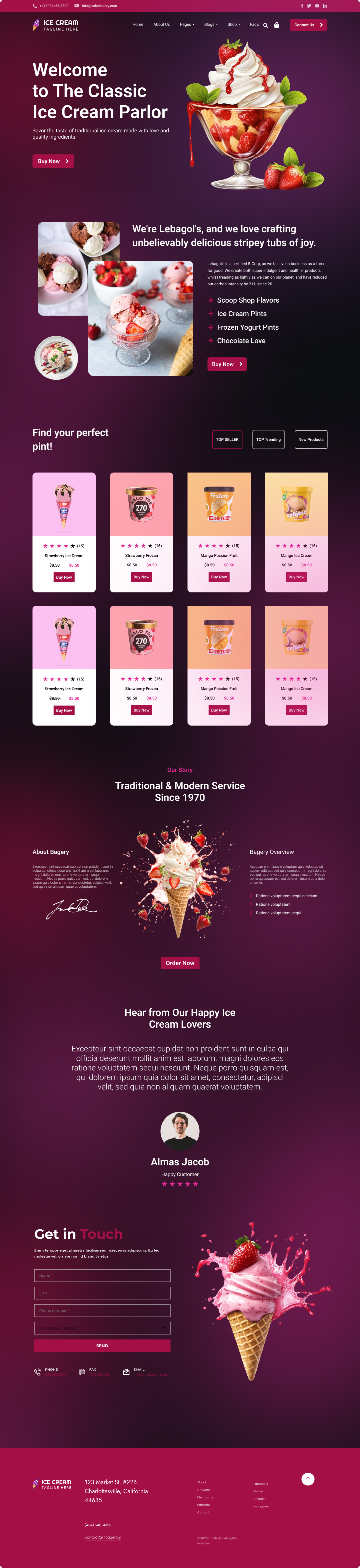 Example of Website UI Design In Figma