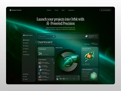 🚀 Space theme project management app app design design figma product design ui ui design uiux design user experience ux webapp design