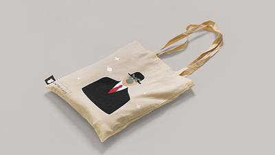 Tote bags for art & space project art branding graphic design illustration logo merch merchandise mockup museum print shopper tote bag visual identity