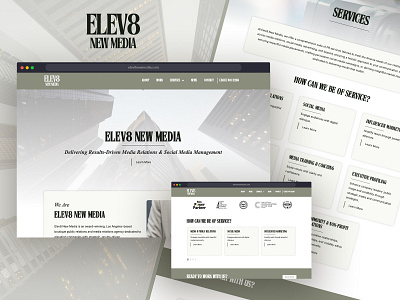Elev8 New Media - New Website Design & Build design ui ux web design