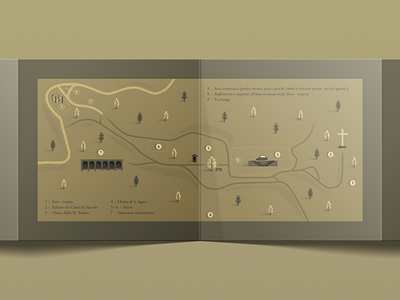 Tuscolo (3) - Graphic design and illustration antiquity archaeology design for cultural heritage illustrated map map