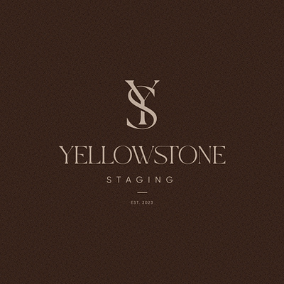 Brand identity for Yellowstone Staging best design best logo bougie branding design drak dribble graphic design hire logo logo design luxury logo minimalist logo modern logo monogram real estate logo search staging talent