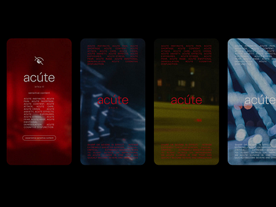 ACÚTE: visual concept for an audio album release on social media art branding cover graphic design logo music visual visual identity