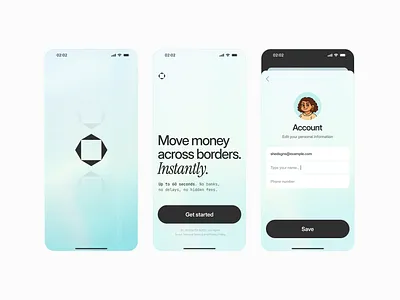 Fintech Web3 App Onboarding app crypto fintech interface ios money ui ux web3