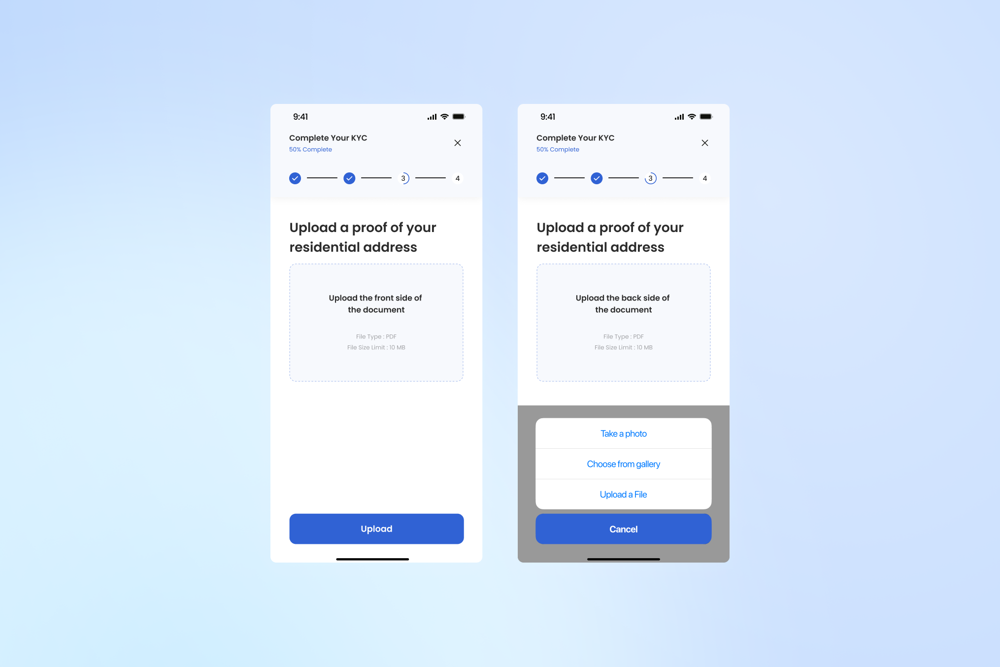 Daily UI Challenge | Day 31 | File Upload 100daysdailyuichallenge app dailyui design figma mobile app ui