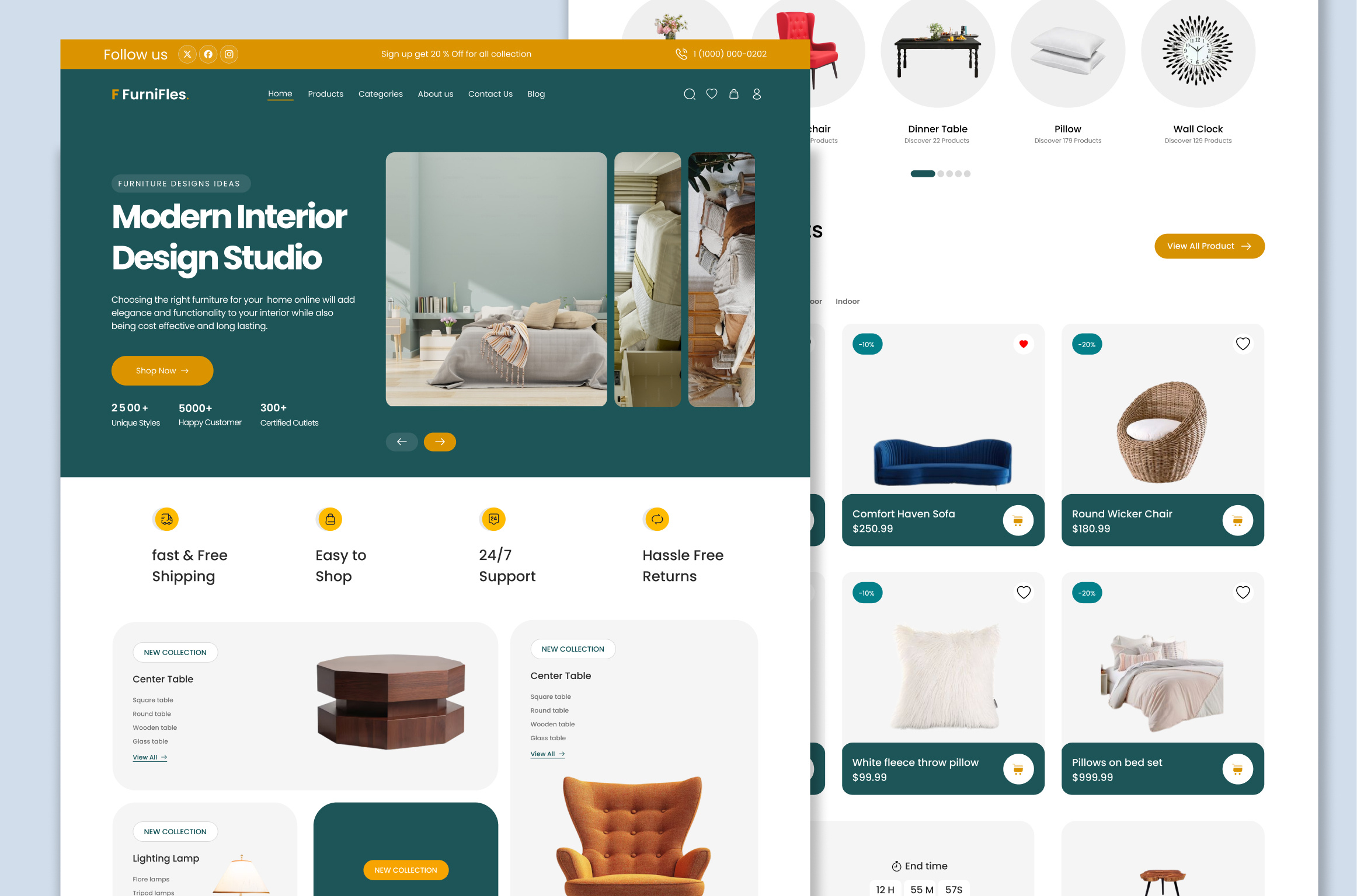 E-Commerce Furniture Store Full Website Design e commerce e commerce landing page e commerce website ecommerce figma furniture store furniture store landing page furniture store website graphic design store website ui design