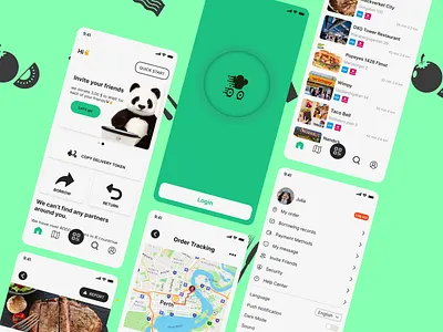 Food Delivery Mobile App Redesign dribbble food app graphic design iphone mobile app design ui design ux design