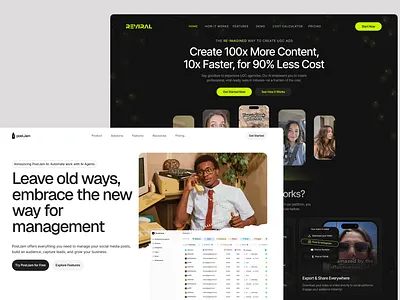Landing Page Variations landing page ui design web design