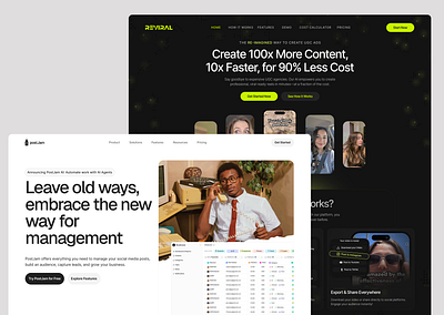 Landing Page Variations landing page ui design web design