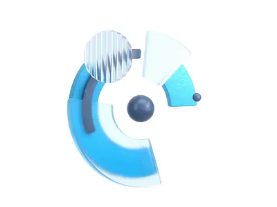 Netmore Go identity animation | The solution 3d abstract animation blue c4d cinema4d glas identity illustration
