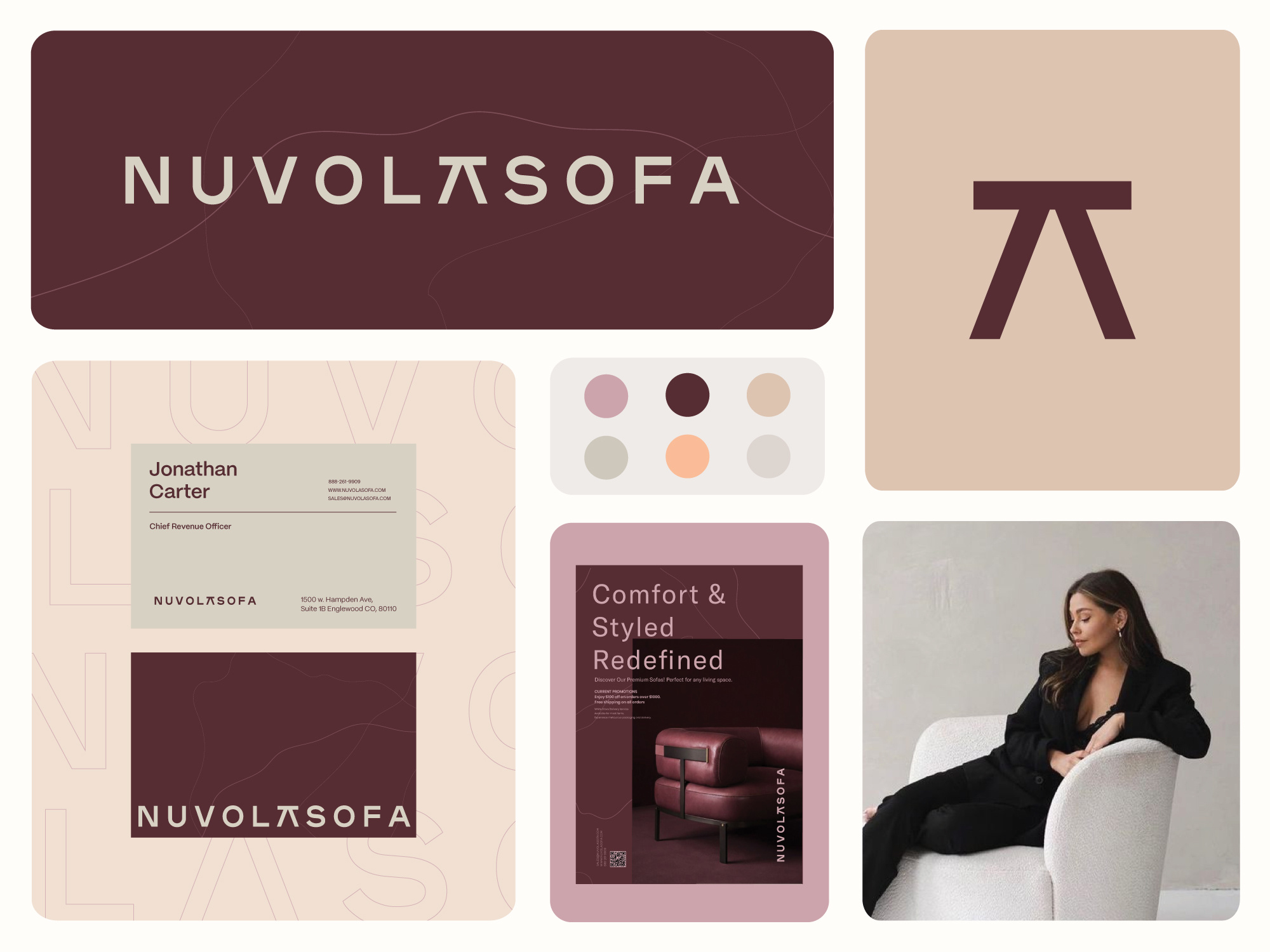 Nuvolasofa 3d branding decor design emblem home icons label logo logo design logo mark logos mark minimal modern logo monogram ui visual identity