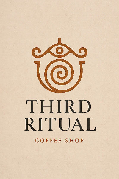 Third Ritual Coffee Shop LOGO graphic design