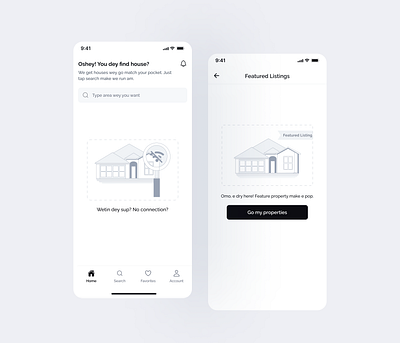 Property Interface Design mobile design mobile ui mobile ui design nigerian app pidgin property property app property management property platform real estate realestate app ui ui design