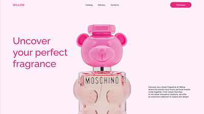 Сайт для магазина парфюмерии/Website for perfume store design figma lenging page ui ux webdesign website
