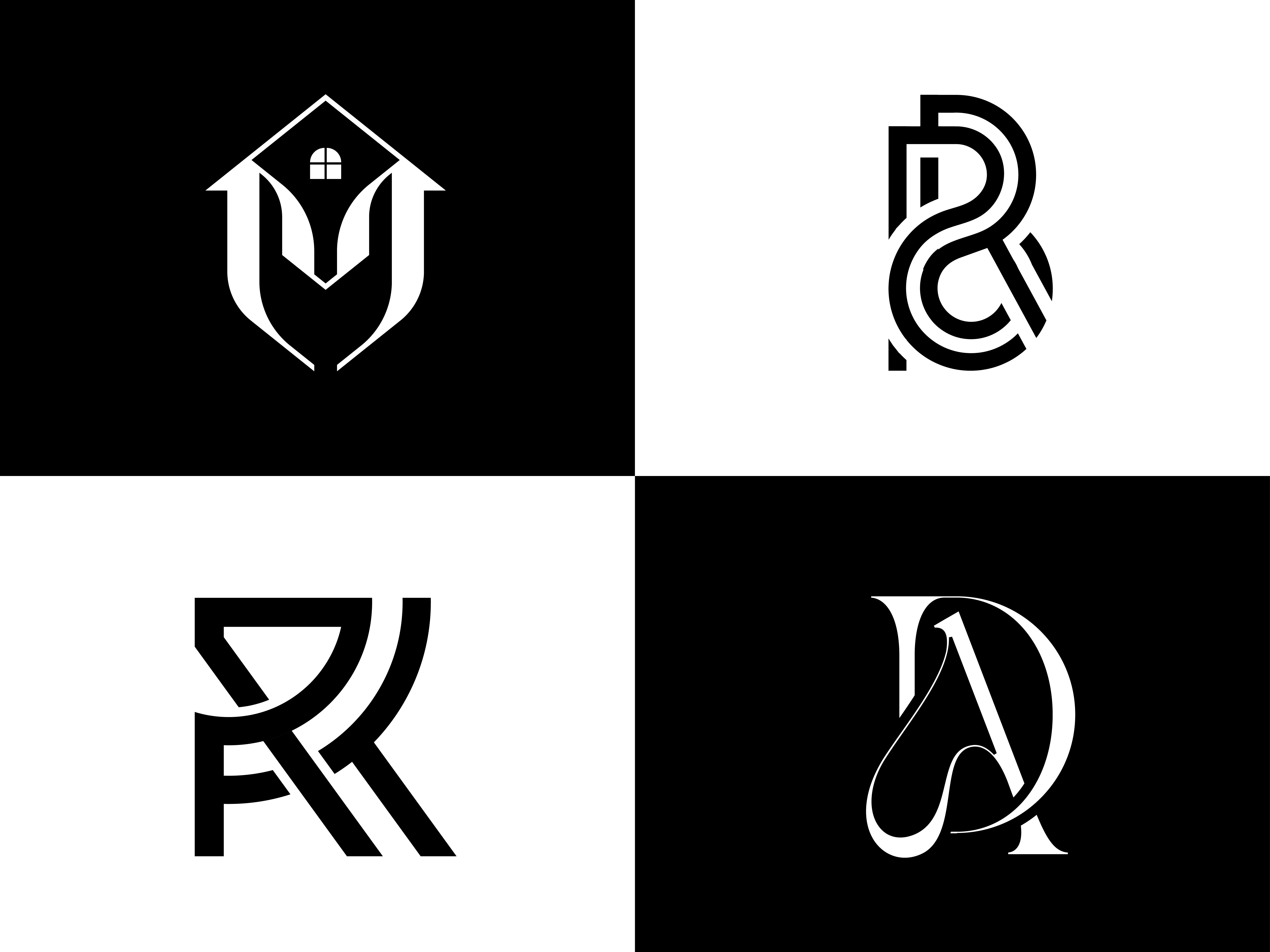 Example of Modern Monogram Elegant Logo Design
