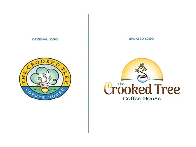 Crooked Tree Coffee House - Logo Redesign branding design graphic design illustration illustrator logo typography vector