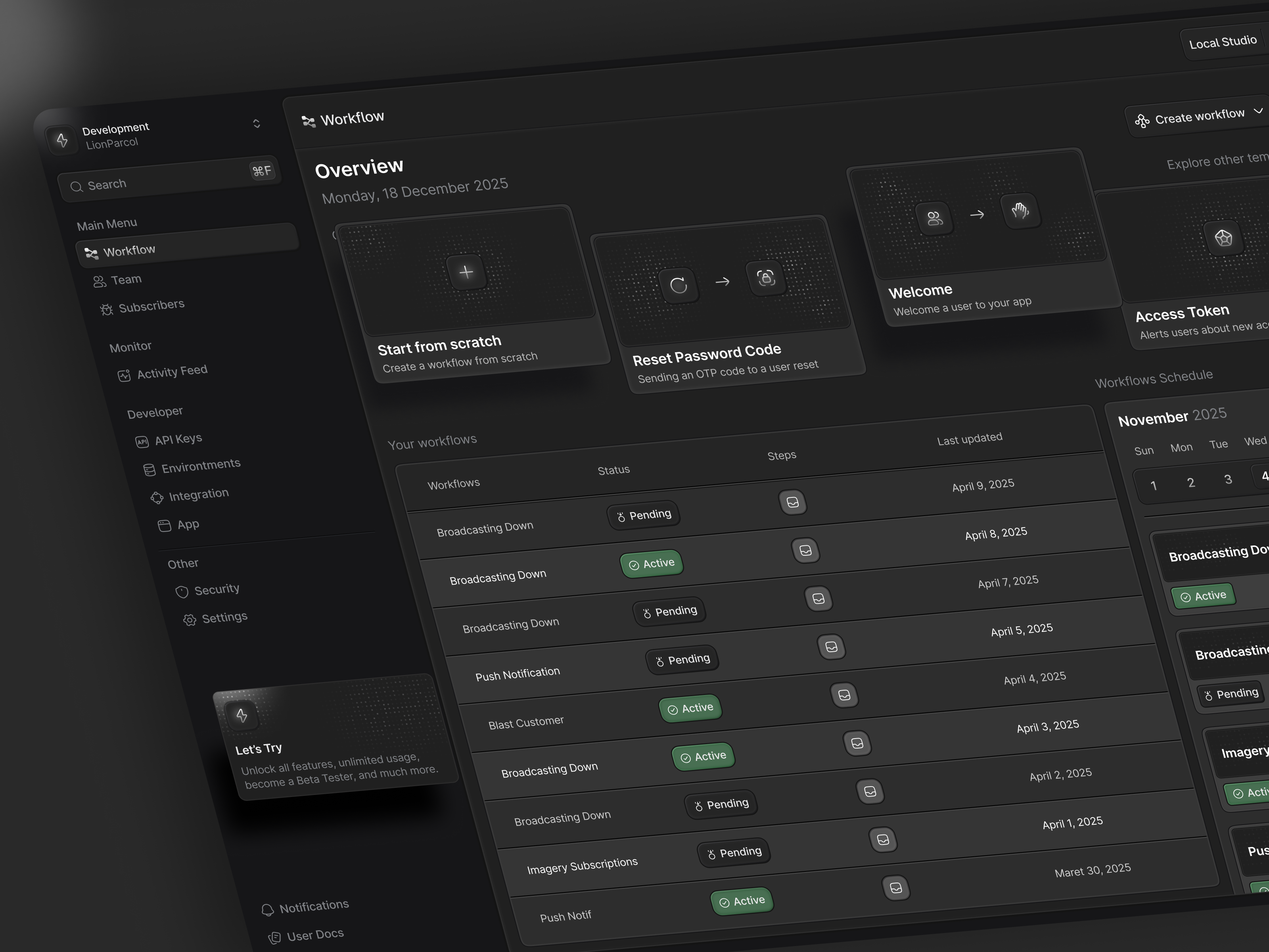 NotifyHub - Notification Platform Dashboard dashboard design email illustration management monitoring notification notifications notify product design sass ui ux
