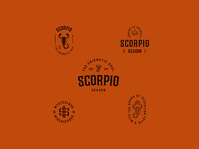 Scorpio Season 🦂♏ astrology badge badge design design illustration industrial industrial type linework mischievous monogram monoline monoweight scorpio scorpion typography zodiac zodiac sign