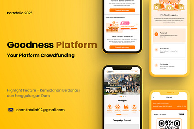 Goodness Platform - Your Platform Crowdfunding Mobile Apps design graphic design ui ux