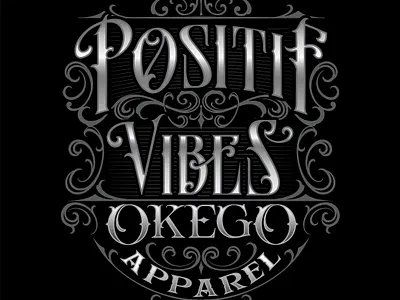 positif vibes graphic design logo vintage logo
