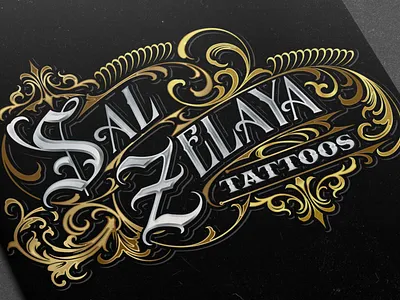 sal zelaya tattoo graphic design logo vintage logo