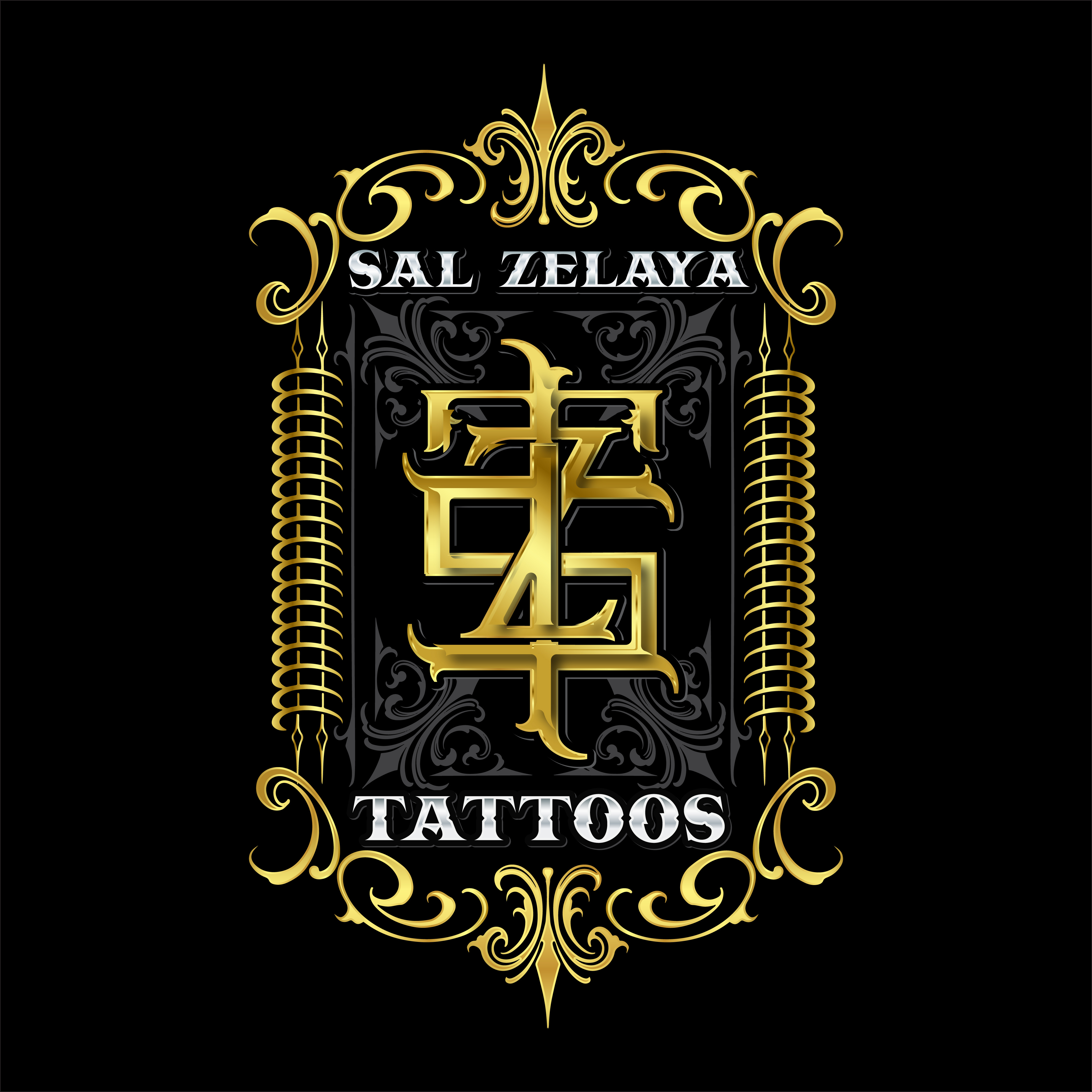 Example of Vintage Logo, Tattoo Lettering