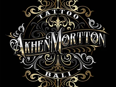 akhen mortton tattoo graphic design logo vintage logo