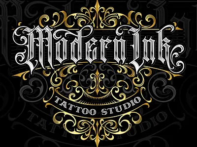 modern ink graphic design logo vintage logo