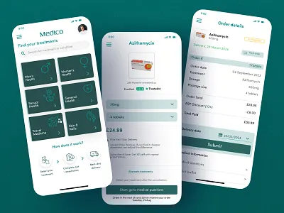 Medico - Personal pharmacy application health app health industry medicine app online doctor online medicine app pharmacy app trending app ui