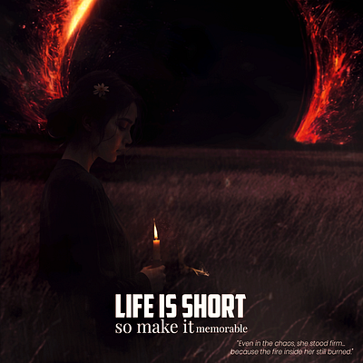 Girl_Holding Candle branding graphic design