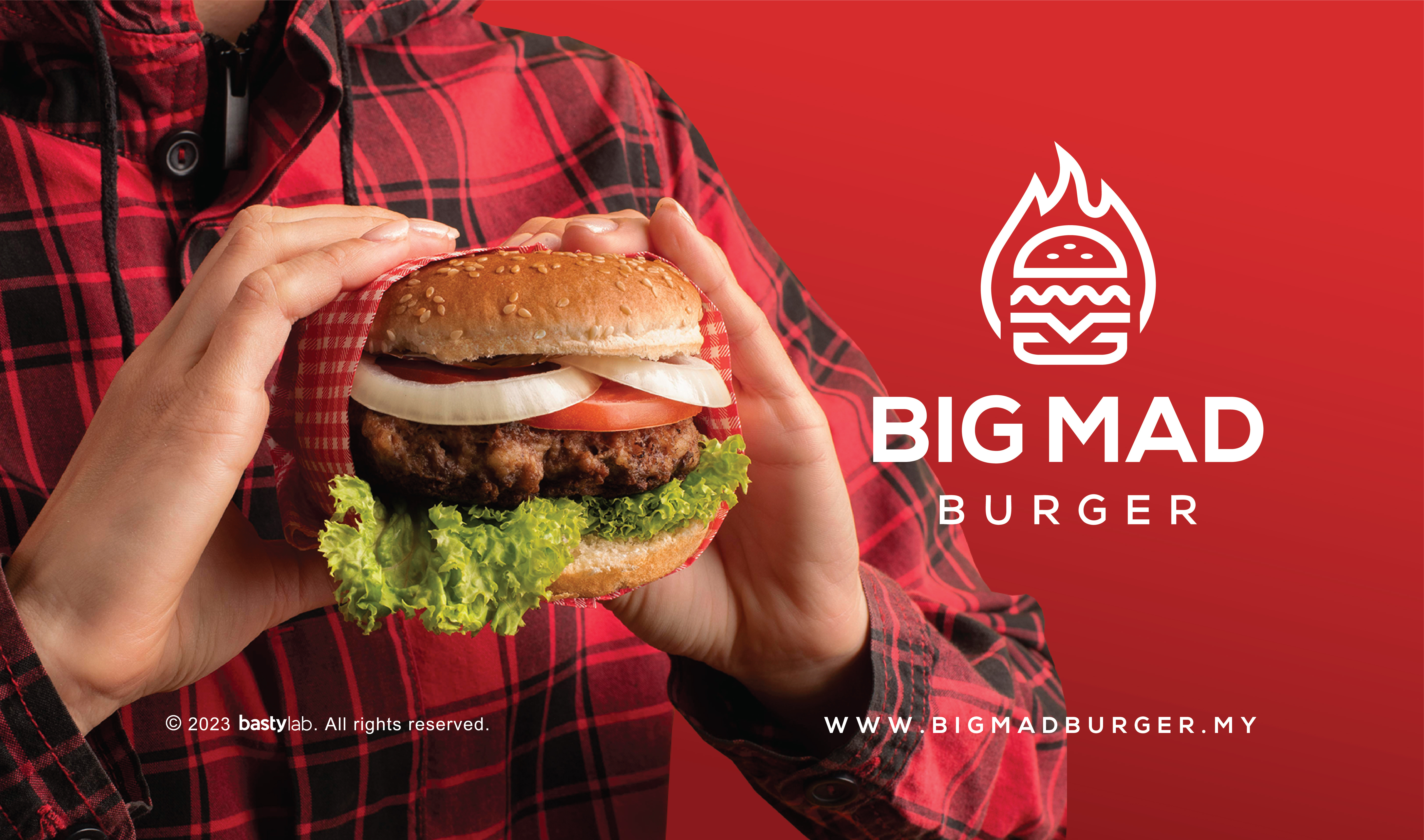 Example of BIG MAD BURGER Logo Design