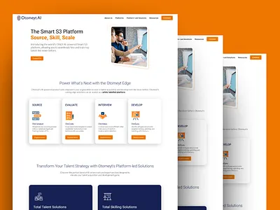 AI-Powered Talent Assessment Platform ai ai design artificial intelligence branding cleanui design enterprise design hiring platform illustration logo responsive design saas design technology ui ux web web design website website design