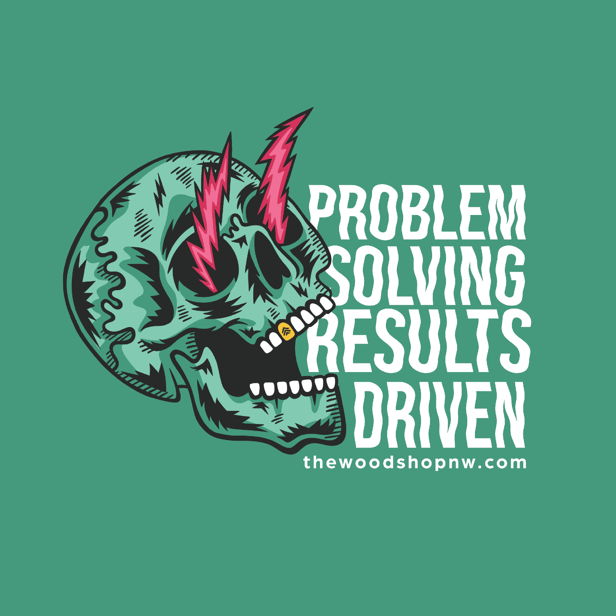 Sticker Design | The Woodshop One-Liner brand identity branding design graphic design illustration logo spokane vector