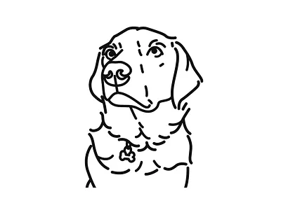 A dog is the only one who loves you more than he loves himself cartoon cat dog dog illustration fiverr illustration line minimalist pet simple tattoo vector