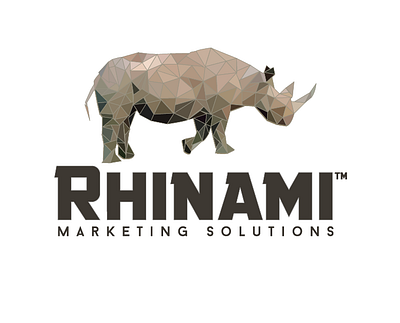 Rhinami Marketing Solutions graphic design logo origami