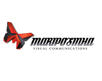 Mariposinha Visual Communications branding graphic design logo origami vector