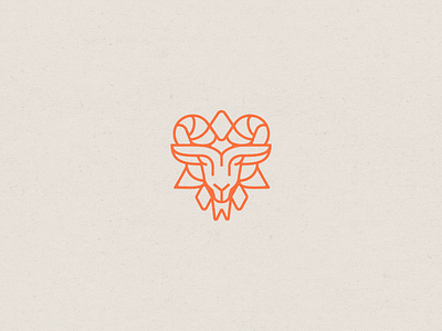 Capricorn ♑🐐 astrology badge badge design capricorn geometric goat icon minimal modern ram symmetry typography zodiac