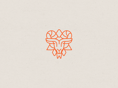 Capricorn ♑🐐 astrology badge badge design capricorn geometric goat icon minimal modern ram symmetry typography zodiac