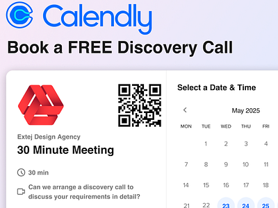 Extej Calendly dashboard extej product design ui web design
