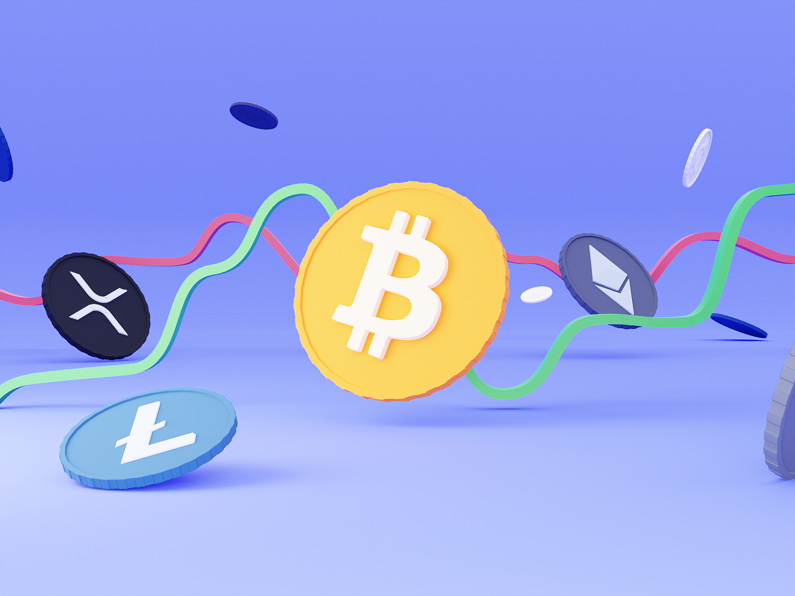 Cryptocurrency group cover illustration by Algirdas Jasaitis on Dribbble