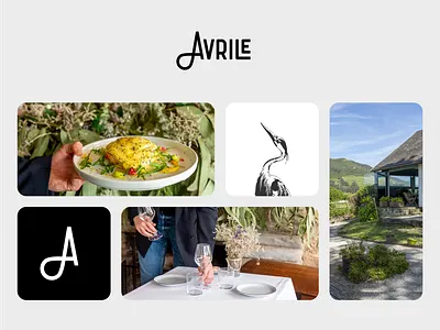 Avrile Restaurant avrile branding brunch design logo logotype restaurant typography