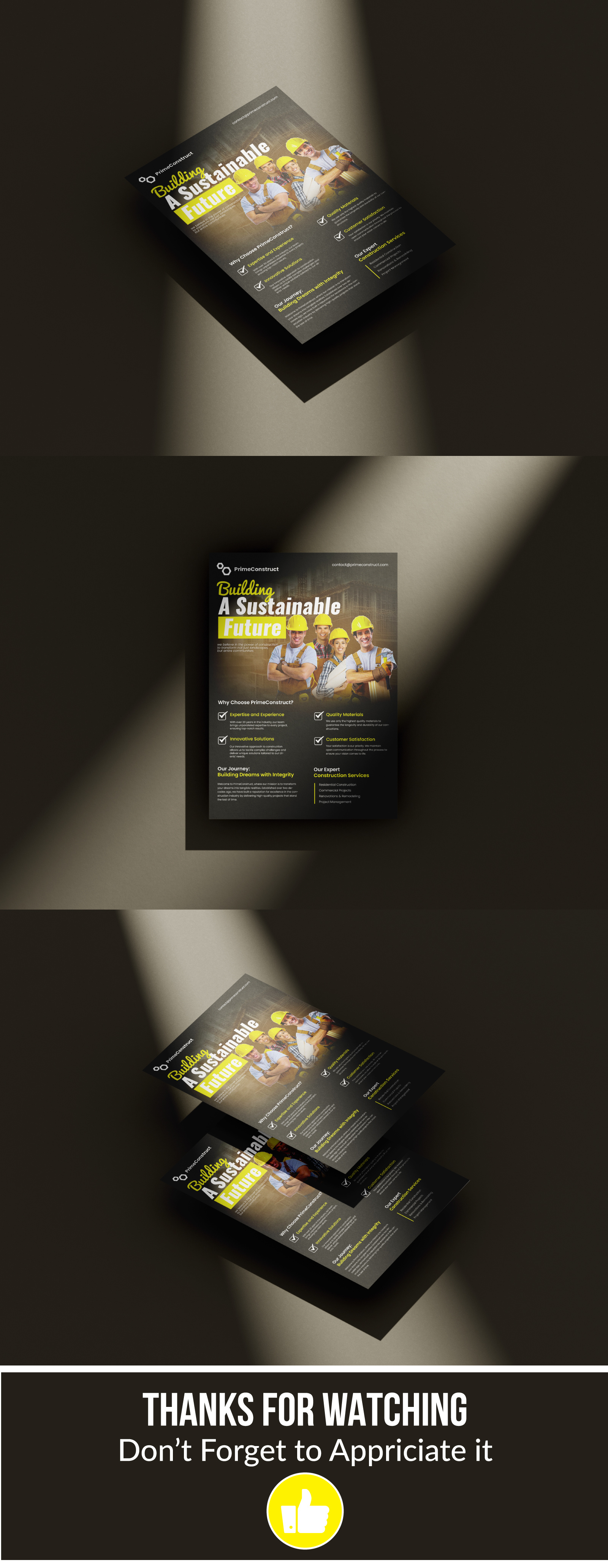 Construction Flyer Design branding construction construction flyer design flyer flyer design graphic design