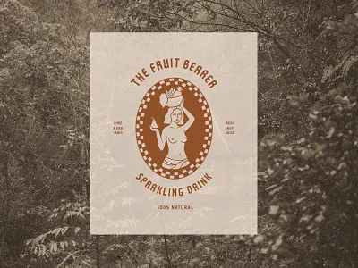 The Fruit Bearer Beverage beverage branding can design drink fruit graphic design illustration illustrator logo mock up procreate soda sparkling
