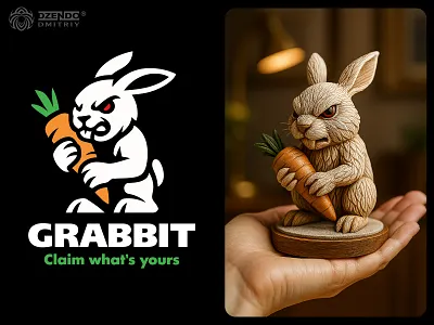 Angry rabbit with carrot aggressive bunny angry cartoon angry rabbit animal emblem animal logo badass rabbit bold character design branding branding mascot bunny mascot carrot rabbit crazy bunny custom mascot funny rabbit design grumpy bunny logo rabbit holding carrot tough bunny unique logo design vector bunny