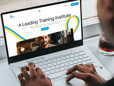 Corporate training Website Redesign | Branding branding corporate corporate website design ed tech educational website hero section illustration landing page logo ui uiux visual design web design website design