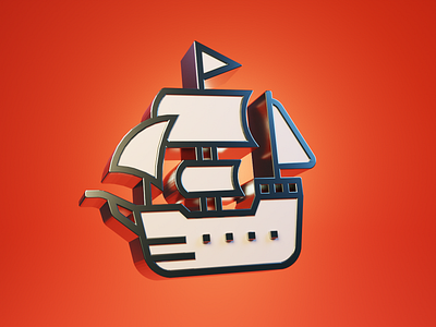 Pirate icons 3d blender icons pirate ship