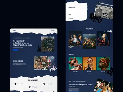 Landing page FAME ui ux