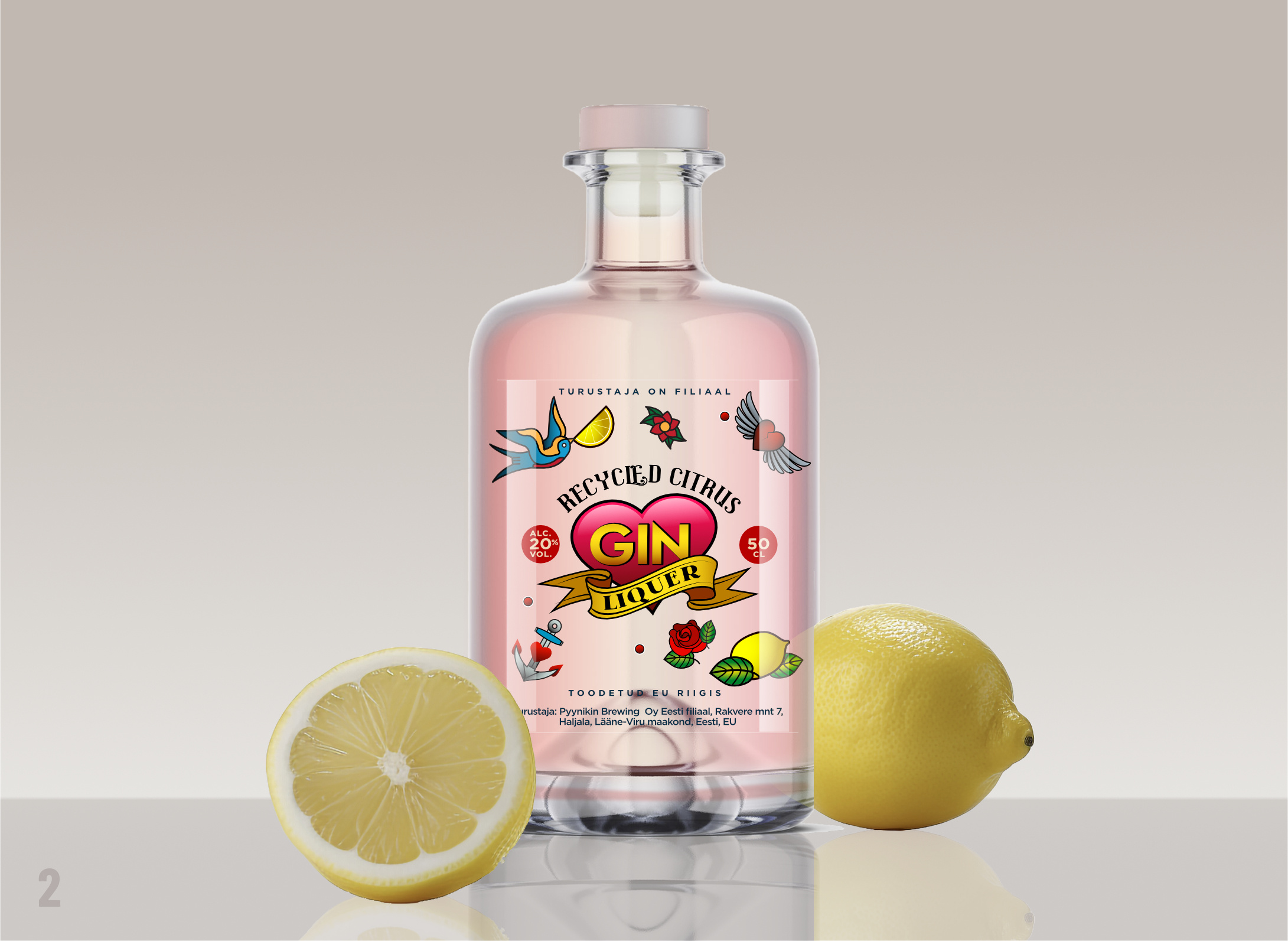 Gin package design graphic design illustration typography