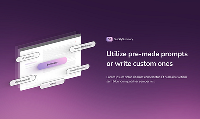 Summary Web App ai branding graphic design ui web design